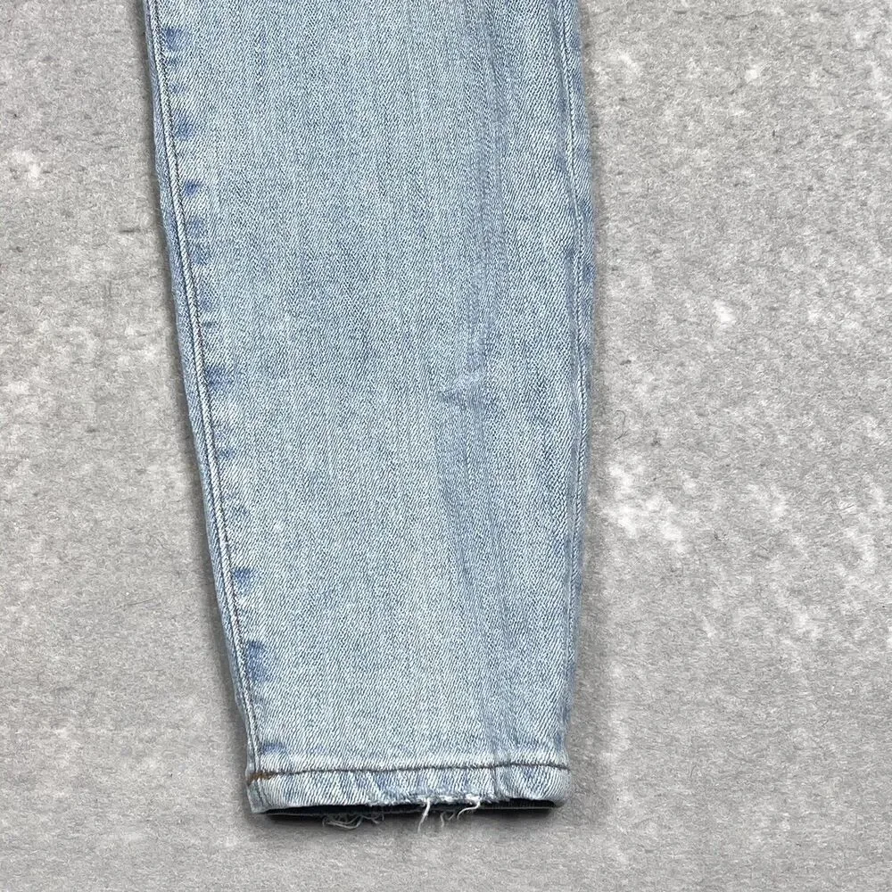 Madewell Jeans Women Sz 28 Blue High Rise Skinny Button Fly Denim Jeans